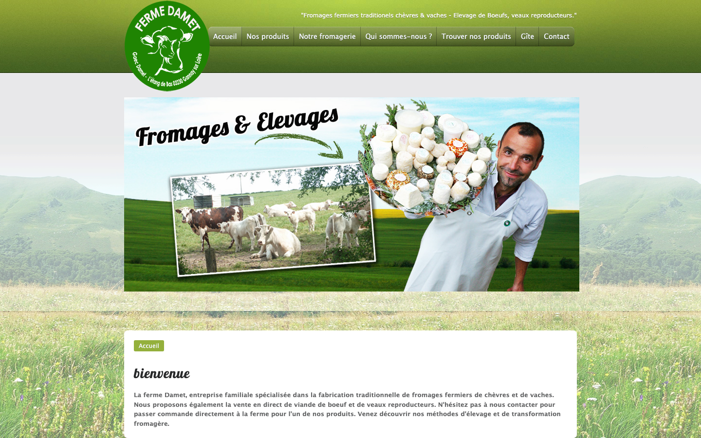 Aperçu du site Ferme Damet