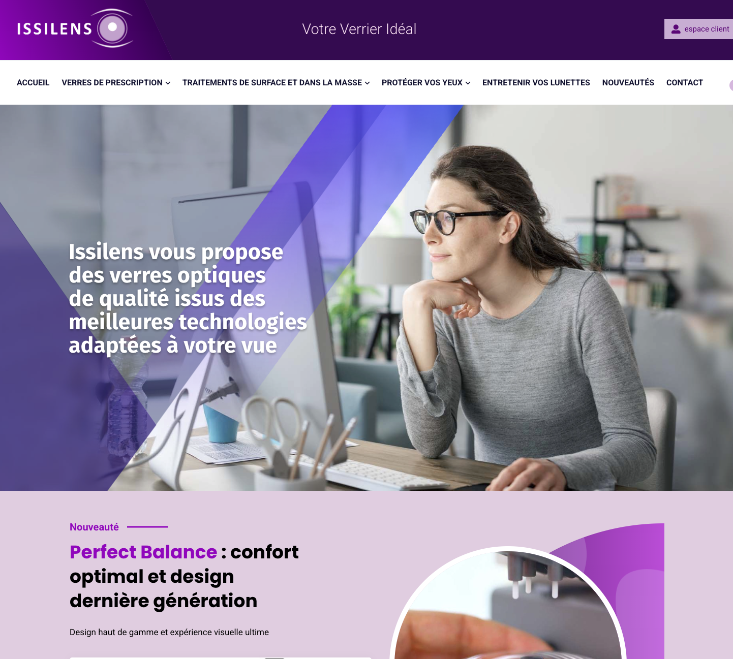 Aperçu du site Issilens