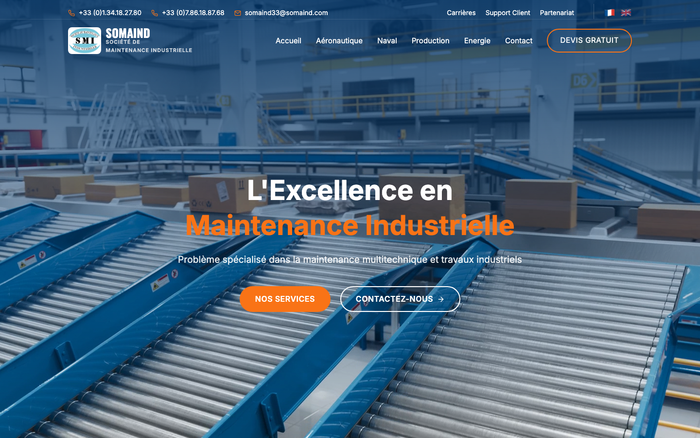 Aperçu du site Somaind